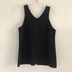 Anthropologie Deletta Black Tank Top